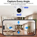 Tuya Smart WiFi IP Pets Camera Home Security Dog Cats Camera 4K 8MP HD Video Night Vision Surveillance AI Alerts Mini Camera