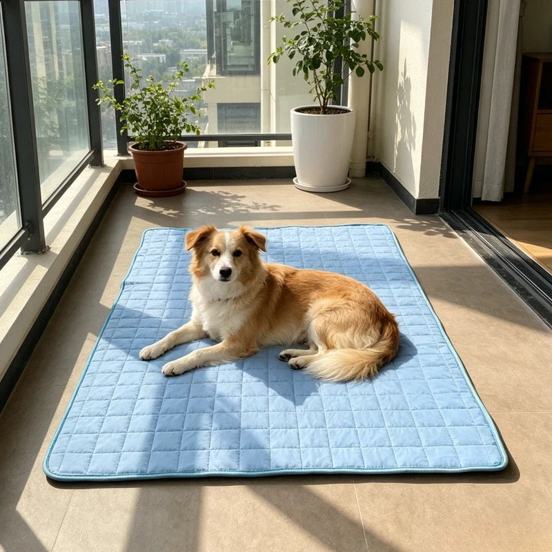 KEMORELA Ice Cool Upgrade Dog Cooling Mat Summer Pet Cold Bed Extra Large For Small Big Dogs Pad Breathable Pet Cold Bed