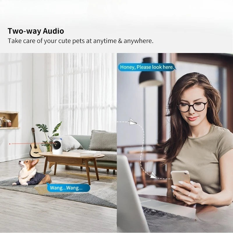 Pet High Definition Surveillance Camera Wireless WIFI Smart Camera IP Remote Monitor Wi-fi Surveillance Camera Dog Accessories