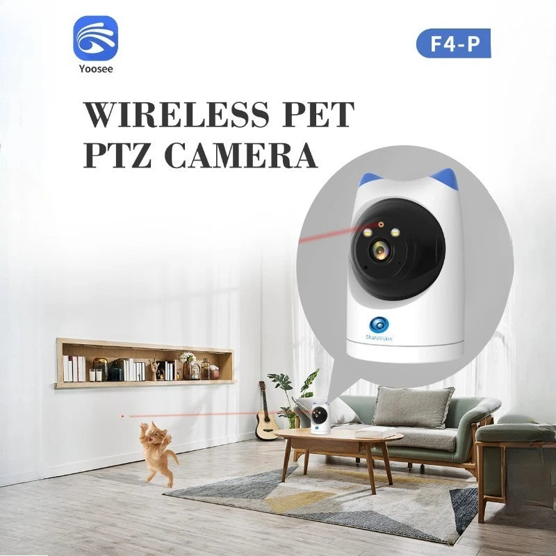 Pet High Definition Surveillance Camera Wireless WIFI Smart Camera IP Remote Monitor Wi-fi Surveillance Camera Dog Accessories